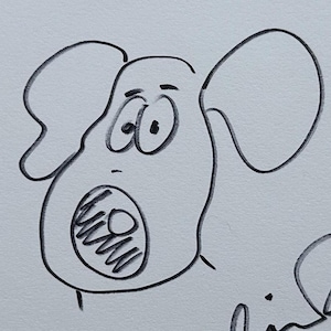 Nick Park Illustration Art of Gromit