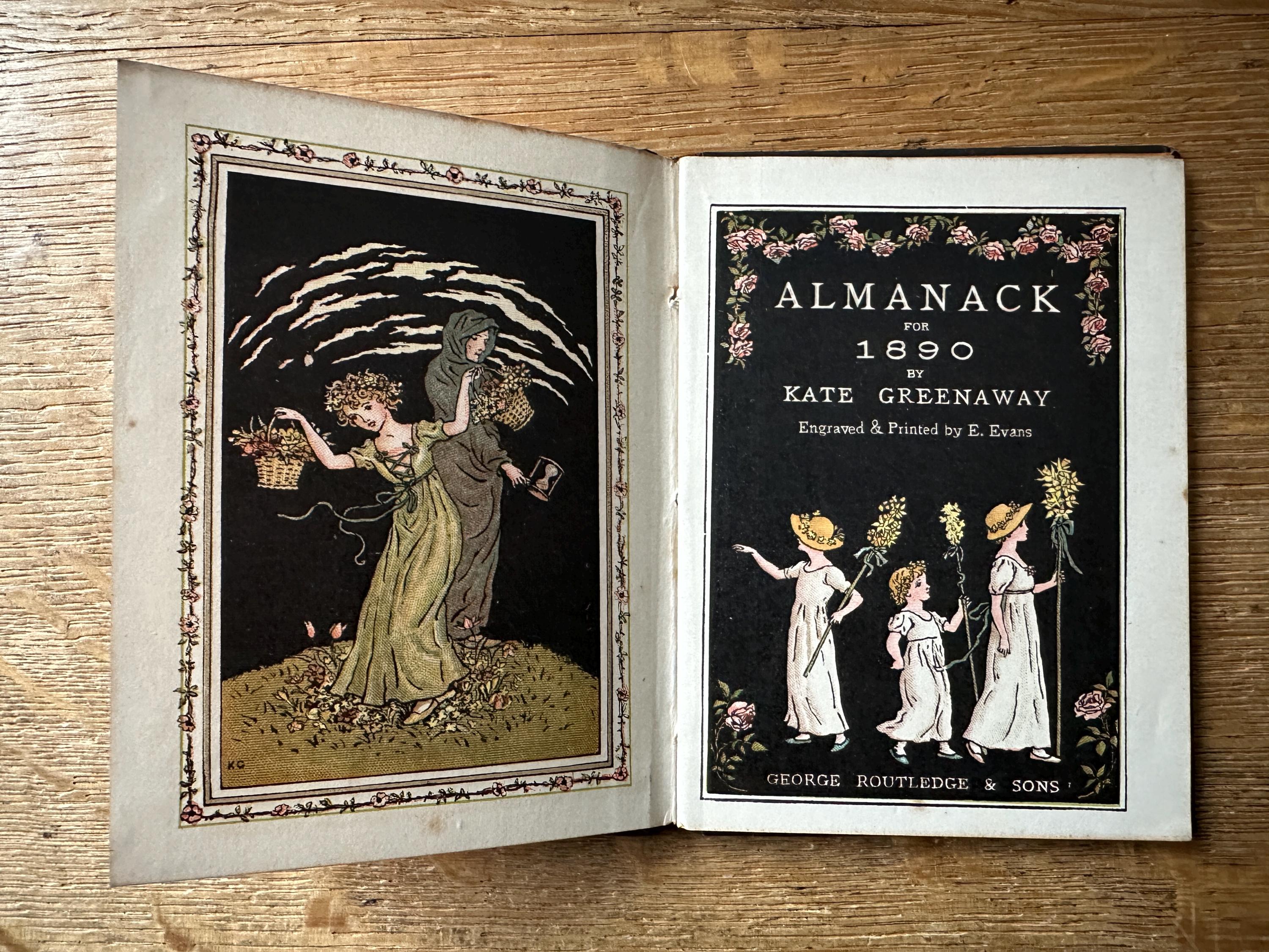 1890年のケイト・グリーナウェイ年鑑 - Etsy 日本