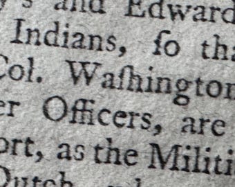 Geo Washington's Spy, James Rivington's Connection to 1756 Newspaper - News of Col Washington