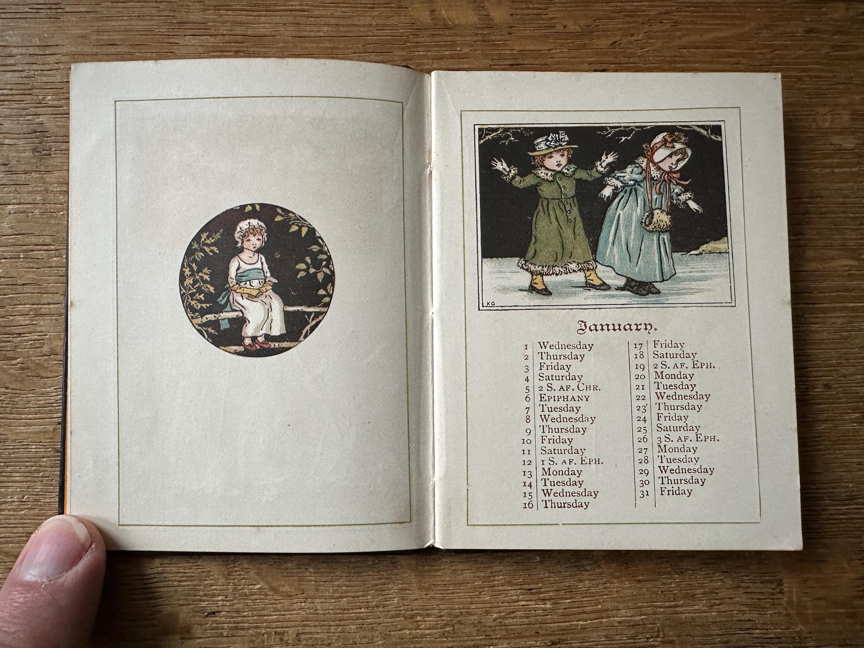 1890年のケイト・グリーナウェイ年鑑 - Etsy 日本