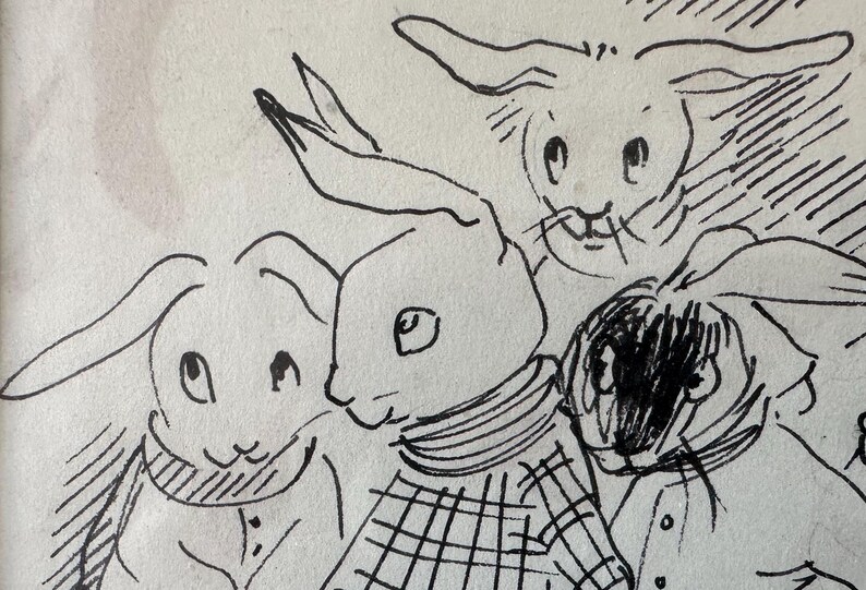 Illustration by Peggy Fortnum, Paddington Bear Illustrator - Rabbits - Etsy