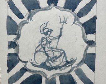 E・H・シェパード（くまのプーさんアーティスト）オリジナルイラストアート - ブリタニア