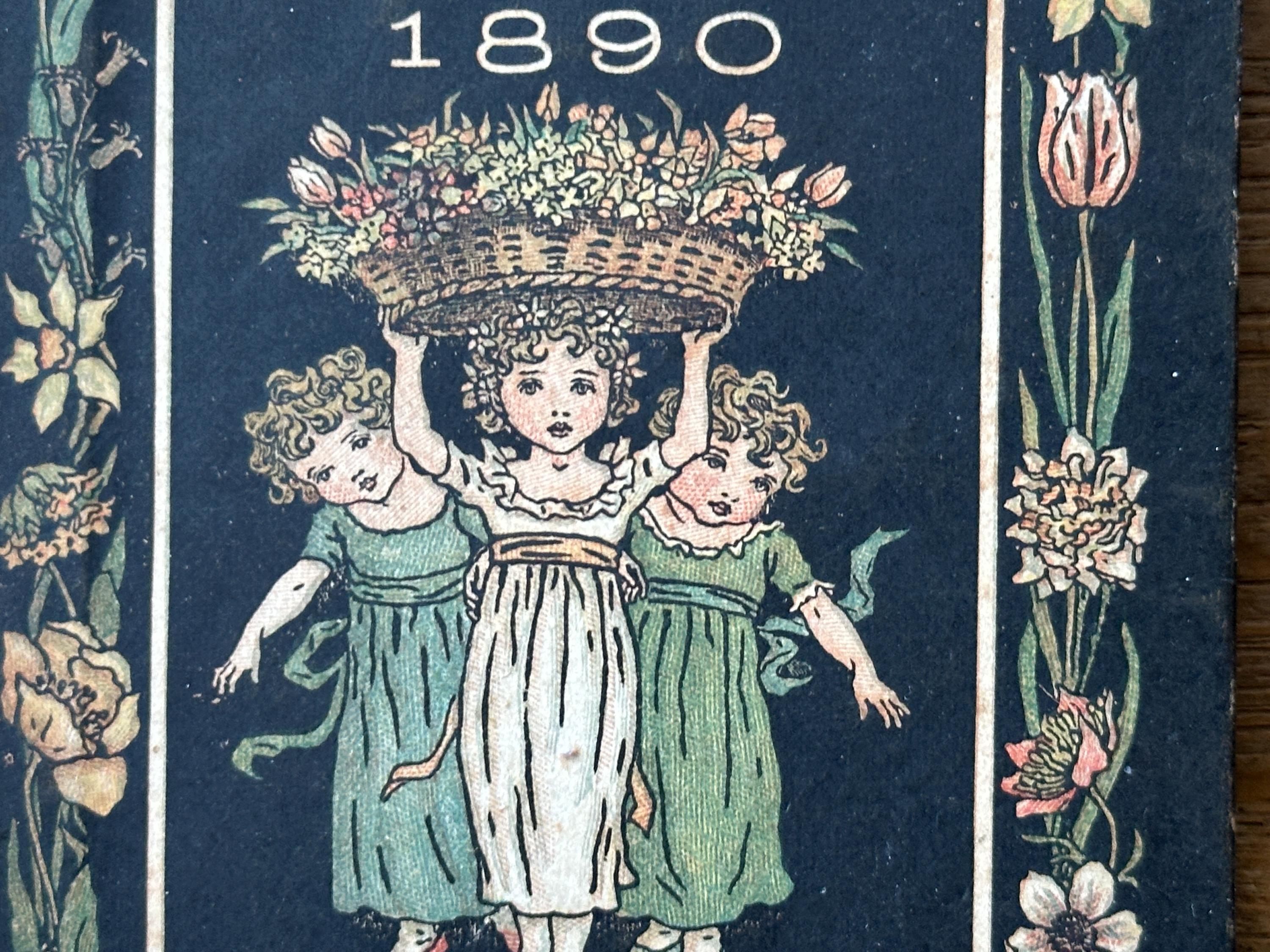 1890年のケイト・グリーナウェイ年鑑 - Etsy 日本