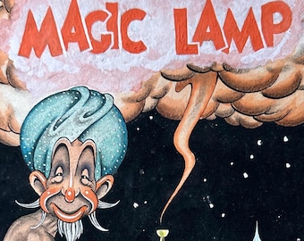Eagle Comic Illustrator’s, The Magic Lamp Illustration - Original Illustration Art