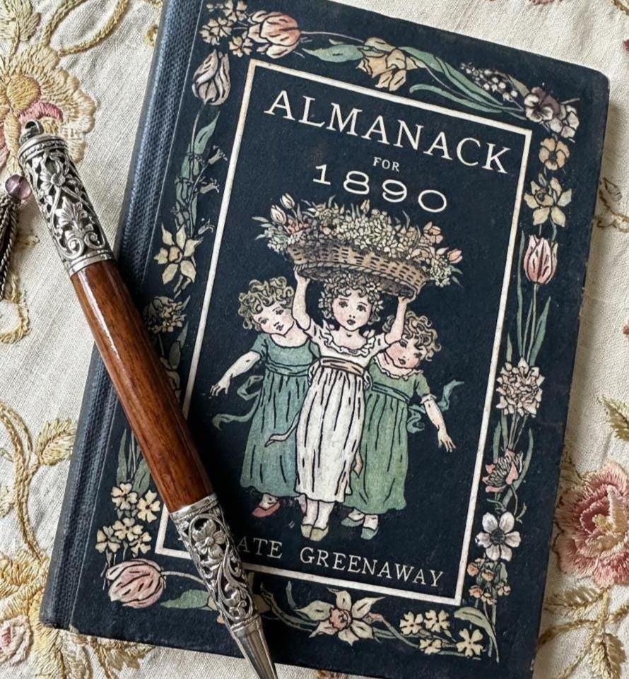 1890年のケイト・グリーナウェイ年鑑 - Etsy 日本