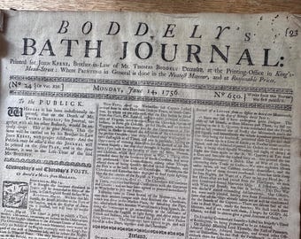 Geo Washington's Spy, James Rivington's Connection to 1756 Newspaper