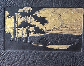 ルパート・ブルックの詩集 - 豪華な金箔押しの革装丁