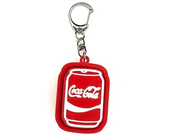 Ｔ―ｓｍｉｌｅさん専用★商品Ｎｏ.３７９３★Ｃｏｃａ―ＣｏｌａキャンプにＧＯ‼️ Coca Cola Soda Can Fidget Clicker Keychain- Portable Sensory Toy
