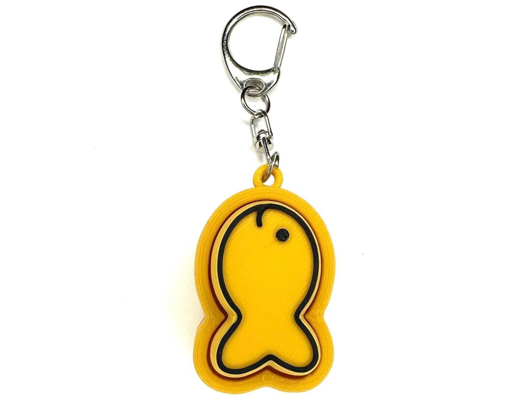 Fish Clicker Fidget Goldfish Fidget Clicker Keychain- Portable Sensory Toy for Focus ...