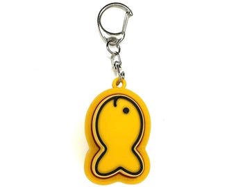 Goldfish Fidget Clicker Keychain- Portable Sensory Toy for Focus & Anxiety, Food, Snacks