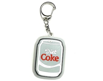 Diet Coke Soda Cola Can Fidget Clicker Keychain- Portable Sensory Toy for Focus & Anxiety, Drinks, Snacks