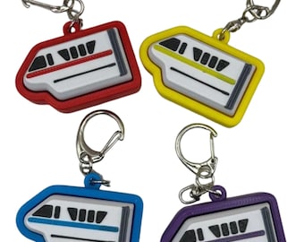 Disney Monorail Fidget Clicker Keychain- Portable Sensory Toy for Focus & Anxiety, Travel, 4 Color Options