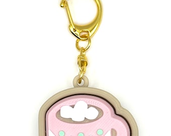 Pastel Hot Cocoa Fidget Clicker Keychain- Portable Sensory Toy for Focus & Anxiety, Christmas
