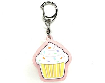 Cupcake Fidget Clicker Keychain- Portable Sensory Toy for Focus & Anxiety, Food, Snacks