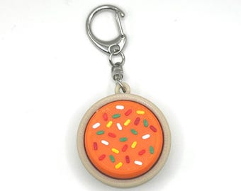 Lofthouse Fall Sugar Cookie Fidget Clicker Keychain- Portable Sensory Toy for Focus & Anxiety, Food, Snacks, Halloween, Autumn