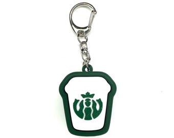 Starbucks Coffee Cup Fidget Clicker Keychain- Portable Sensory Toy for Focus & Anxiety, Food, Snacks