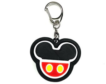 Mickey Mouse Shaped Fidget Clicker Keychain- Portable Sensory Toy for Focus & Anxiety