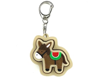 Donkey (Burro) Fidget Clicker Keychain- Portable Sensory Toy for Focus & Anxiety, Animals, Pets, Fun, Cute