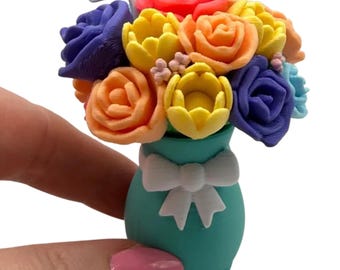 Mini 3D Printed Mother's Day Bouquet- Flowers, Gift, Decor, Mom