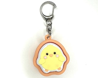 Baby Chick Fidget Clicker Keychain- Easter, Spring, Animals, Portable Sensory Toy for Focus & Anxiety, Basket Filler, Stuffer
