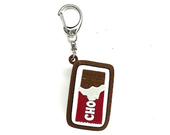 Chocolate Candy Bar Fidget Clicker Keychain- Portable Sensory Toy for Focus & Anxiety, Food, Snacks