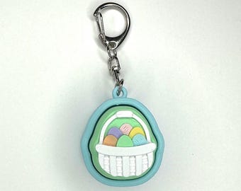 Easter Basket Fidget Clicker Keychain-  Spring, Portable Sensory Toy for Focus & Anxiety, Basket Filler, Stuffer