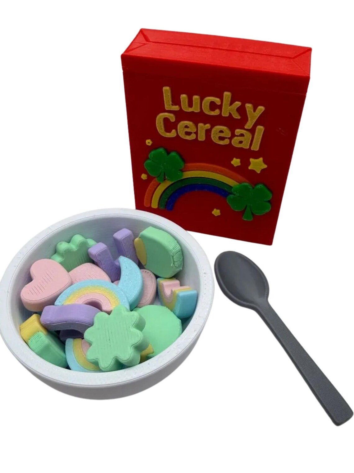 Mini 3D Printed Lucky Charms Cereal Box St Patricks Day, St Pattys ...