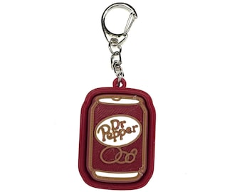 Dr Pepper Cola Soda Can Fidget Clicker Keychain- Portable Sensory Toy for Focus & Anxiety, Drinks, Snacks