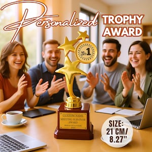 Humorous Office Trophy Award Gift for Coworker & Boss Appreciation Funny Award  Personalized Present Sarcastic Office Desk Decor Award Gift
