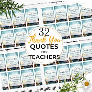 Danke Zitate für Lehrer Wertschätzung - druckbare Karten - Zitate für Lehrer von Schülern, beste Geschenke für Lehrer als Ermutigung