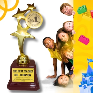 Prêmio Troféu Personalizado I Prêmio de Melhor Presente para Professor Semana Nacional de Valorização do Professor I Feliz Dia do Professor