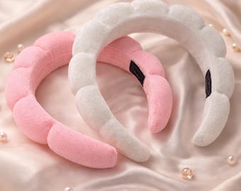 SPA-Stirnband- und Armband-Set: Accessoires für die Gesichtspflege, Spa-Essentials, Stirnband für Hautpflege, Make-up und Gesichtsreinigung, Gastgeschenke für Spa-Partys
