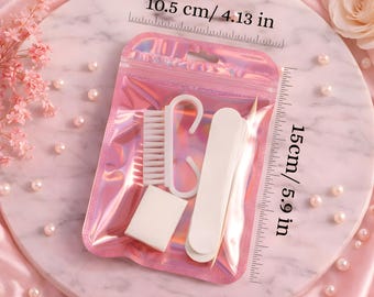 Mini Travel Manicure Kit, Nail Care Tools, DIY Nail Art, Portable Nail Care Grooming Kit Manicure Set, Travel Vanity Nail Set