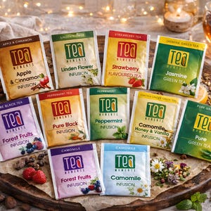 Tea Lover Gift Set - 12 Unique Flavors, Premium Herbal, Fruit & Green Tea Selection, Perfect Tea Lover Gift, Relaxation Tea Kit
