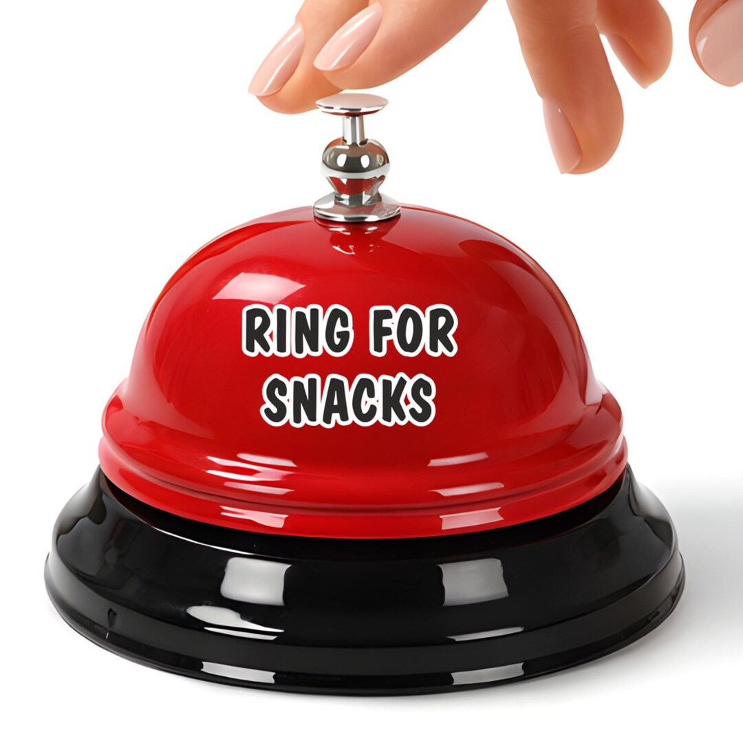 Noverlty Desk Bell for Funny Snack Lover Gift Desk Bell Foodie Gift ...