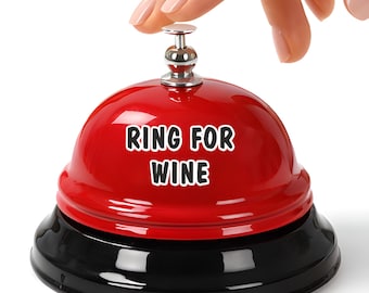 Ring für Wein Glocke Lustiges Wein Geschenk Schreibtisch Glocke Wein Liebhaber Geschenk Mädchen Nacht Geschenk Bachelorette Geschenk Neuheit Schreibtisch Dekor Gag Geschenk zum Geburtstag