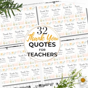 Thank You Teacher Quotes - Printable Cards Quotes For Teachers From Student Great Gift for Teacher Happy National Teacher Appreciation Week