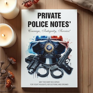 Diario della polizia, Quaderno della polizia, Giornale della polizia, Regalo di laurea dell&#39;Accademia di polizia, Regalo per agente di polizia, Regali per agente di polizia, Apprezzamento della polizia