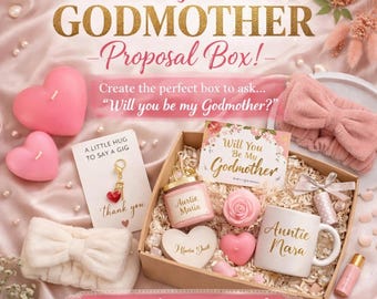 Frierilåda för gudmor Bygg din egen frierilåda för gudmor Presentask för gudmor Present till mors dag Vill du vara min gudmor Fråga present