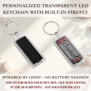 Cool Personalized Solar Led Keychain Nametag for Men, Kids, Women, Custom Name Keychain for New Driver or Couple Gift, Father's Day Keychain