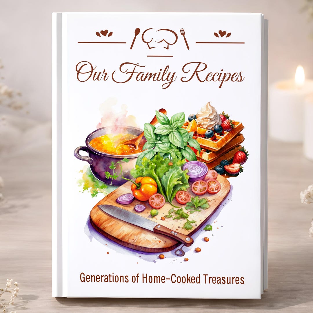 Family Recipe Journal Gift Set With Pen Our Family Cooking Recipes ...