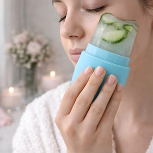 Scincare-gezichtsijsroller voor hygge Surprise-spakitset, zelfverzorgingsspa-tool voor moeder, vriendin zus tante beste vriendin, Scincare-routine