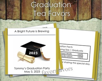 30 Graduation Tea Bag Favors