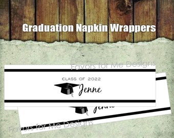 50 Graduation Napkin Wrappers