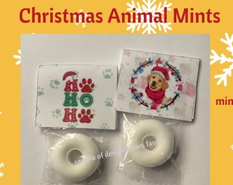 100 Christmas Animal Mint and Toppers