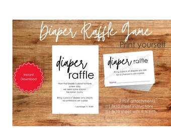 Diaper Raffle Printable PDF