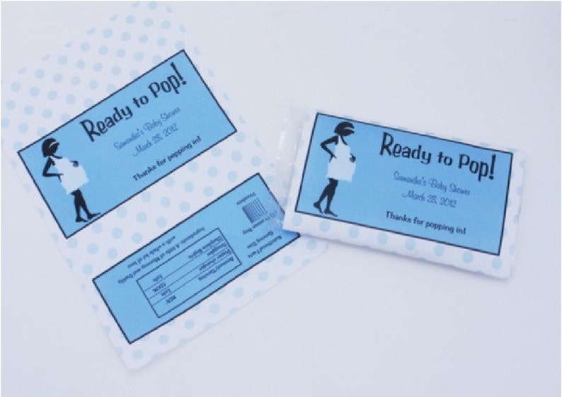 20 Ready to POP Baby Shower Popcorn Wrappers image 1