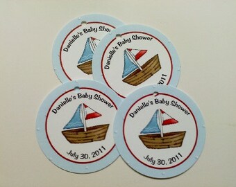 20 Nautical Themed Favor Hang Tags PDF