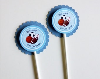 30 Sports Theme Cupcake Toppers