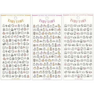 Adesivos de animais minúsculos: adesivos de animais fofos MIND WAVE para diário e scrapbooking, Halloween, coelho, PANDA